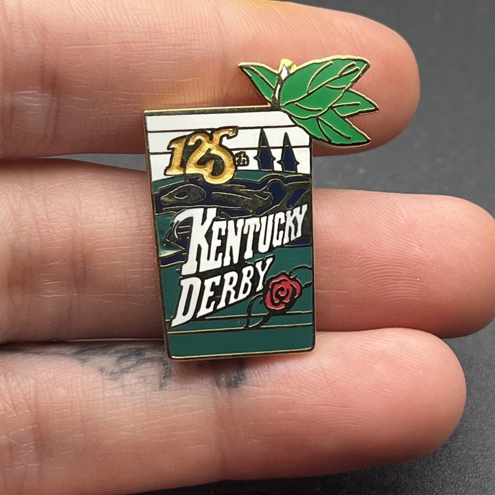 Kentucky Derby 125 Horse Racing Churchill Downs Mint‎ Julep Lapel Hat Pin